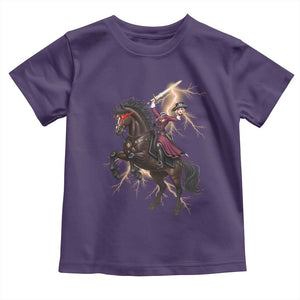 Dullahan Headless Horsewoman Toddler T Shirt Gothic Monster Girl Gift TS12 Purple Print Your Wear