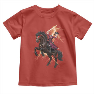 Dullahan Headless Horsewoman Toddler T Shirt Gothic Monster Girl Gift TS12 Red Print Your Wear