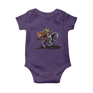 Spooky Skeleton Headless Cowboy Rider Gift Baby Onesie TS12 Purple Print Your Wear