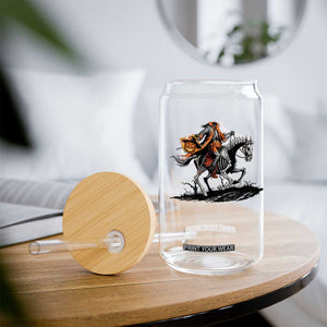 Spooky Skeleton Headless Cowboy Rider Gift Glass Can TS12 Print Your Wear