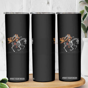 Spooky Skeleton Headless Cowboy Rider Gift Skinny Tumbler TS12 Print Your Wear