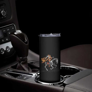 Spooky Skeleton Headless Cowboy Rider Gift Skinny Tumbler TS12 Print Your Wear
