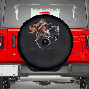 Spooky Skeleton Headless Cowboy Rider Gift Spare Tire Cover TS12 Black Print Your Wear