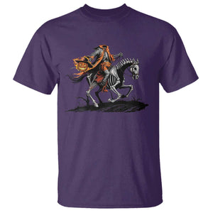 Spooky Skeleton Headless Cowboy Rider Gift T Shirt TS12 Purple Print Your Wear
