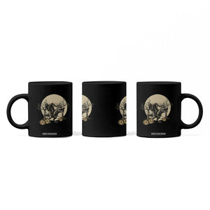 Funny Halloween Gift Coffee Mug Headless Horseman Riding A Dino TS12 Print Your Wear