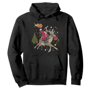 Funny Santa Headless Horseman Hoodie Christmas Halloween Gift TS12 Black Print Your Wear