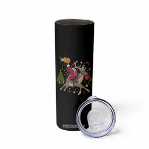 Funny Santa Headless Horseman Skinny Tumbler Christmas Halloween Gift TS12 Print Your Wear