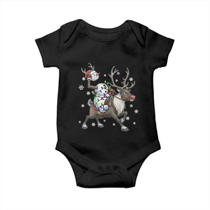 Funny Snowman Headless Horseman Baby Onesie Christmas Halloween Gift TS12 Black Print Your Wear