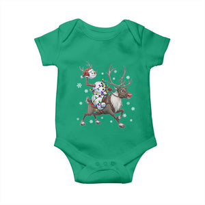Funny Snowman Headless Horseman Baby Onesie Christmas Halloween Gift TS12 Irish Green Print Your Wear