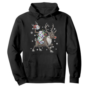 Funny Snowman Headless Horseman Hoodie Christmas Halloween Gift TS12 Black Print Your Wear