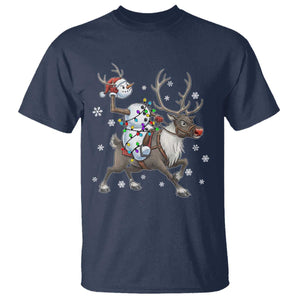 Funny Snowman Headless Horseman T Shirt Christmas Halloween Gift TS12 Navy Print Your Wear
