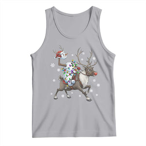 Funny Snowman Headless Horseman Tank Top Christmas Halloween Gift TS12 Athletic Heather Print Your Wear
