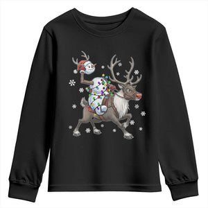 Funny Snowman Headless Horseman Youth Sweatshirt Christmas Halloween Gift TS12 Black Print Your Wear
