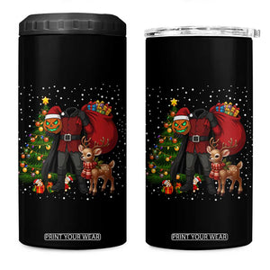 Headless Horseman Santa 4 in 1 Can Cooler Tumbler Funny Christmas Mashup Gift TS12 One Size: 16 oz Black Print Your Wear