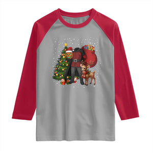 Headless Horseman Santa Raglan Shirt Funny Christmas Mashup Gift TS12 Sport Gray Red Print Your Wear