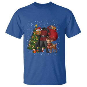 Headless Horseman Santa T Shirt Funny Christmas Mashup Gift TS12 Royal Blue Print Your Wear