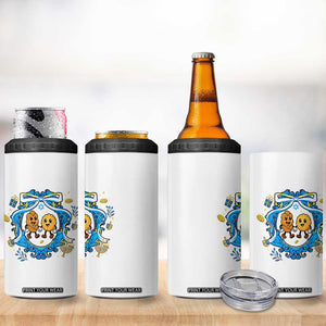 Funny Hanukkah 4 in 1 Can Cooler Tumbler Challah And Latke Cute Food Lover Gift TS12 Print Your Wear
