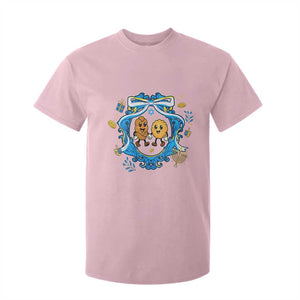 Funny Hanukkah T Shirt For Kid Challah And Latke Cute Food Lover Gift TS12 Light Pink Print Your Wear