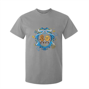 Funny Hanukkah T Shirt For Kid Challah And Latke Cute Food Lover Gift TS12 Sport Gray Print Your Wear