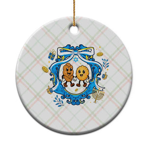 Funny Hanukkah Ceramic Ornament Challah And Latke Cute Food Lover Gift TS12 1pc Christmas Plaid Print Your Wear