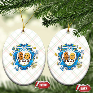 Funny Hanukkah Ceramic Ornament Challah And Latke Cute Food Lover Gift TS12 Print Your Wear