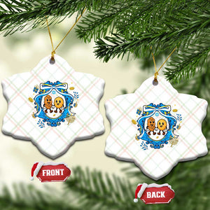 Funny Hanukkah Ceramic Ornament Challah And Latke Cute Food Lover Gift TS12 Print Your Wear