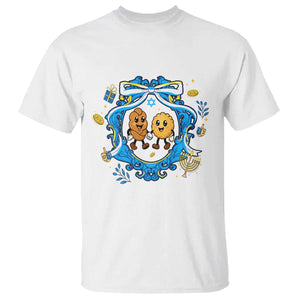 Funny Hanukkah T Shirt Challah And Latke Cute Food Lover Gift TS12 White Print Your Wear