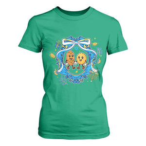 Funny Hanukkah T Shirt For Women Challah And Latke Cute Food Lover Gift TS12 Irish Green Print Your Wear