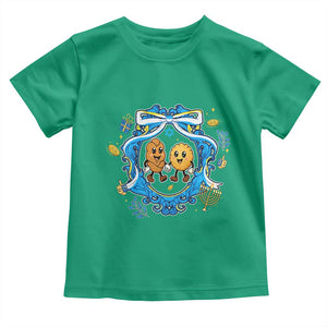 Funny Hanukkah Toddler T Shirt Challah And Latke Cute Food Lover Gift TS12 Irish Green Print Your Wear