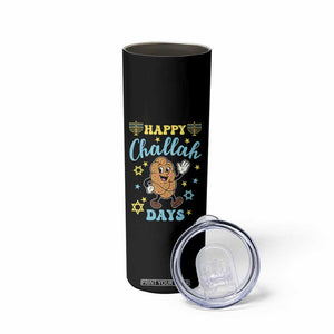 Funny Hanukkah Food Lover Gift Skinny Tumbler Happy Challah Days TS12 Print Your Wear
