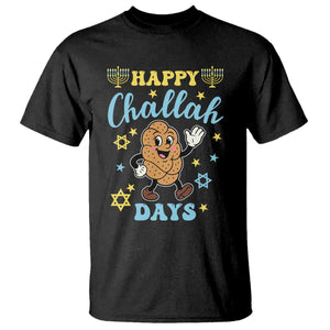 Funny Hanukkah Food Lover Gift T Shirt Happy Challah Days TS12 Black Print Your Wear