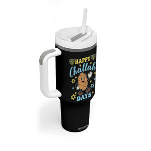 Funny Hanukkah Food Lover Gift Tumbler With Handle Happy Challah Days TS12 Print Your Wear