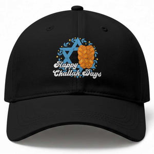 Hanukkah Challah Baseball Cap Happy Challah Days Star Of David Gift TS12 Print Your Wear