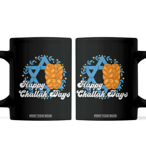 Hanukkah Challah Coffee Mug Happy Challah Days Star Of David Gift TS12 Black Print Your Wear