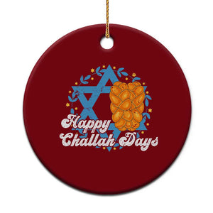 Hanukkah Challah Ceramic Ornament Happy Challah Days Star Of David Gift TS12 1pc Red Print Your Wear