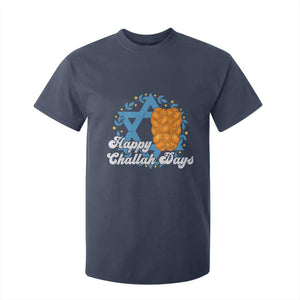 Hanukkah Challah T Shirt For Kid Happy Challah Days Star Of David Gift TS12 Navy Print Your Wear