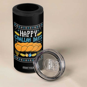 Happy Challah Days 4 in 1 Can Cooler Tumbler Ugly Hanukkah Food Lover Gift TS12 Print Your Wear