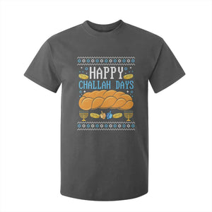 Happy Challah Days T Shirt For Kid Ugly Hanukkah Food Lover Gift TS12 Dark Heather Print Your Wear