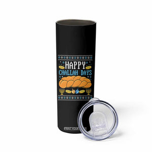 Happy Challah Days Skinny Tumbler Ugly Hanukkah Food Lover Gift TS12 Print Your Wear