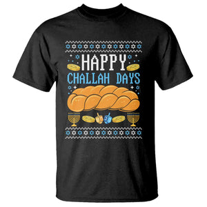 Happy Challah Days T Shirt Ugly Hanukkah Food Lover Gift TS12 Black Print Your Wear