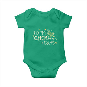 Funny Hanukkah Festival Of Lights Baby Onesie Happy Challah Days TS12 Irish Green Print Your Wear