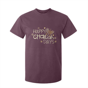 Funny Hanukkah Festival Of Lights T Shirt For Kid Happy Challah Days TS12 Maroon Print Your Wear