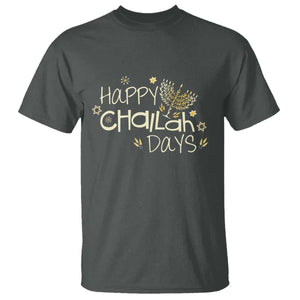 Funny Hanukkah Festival Of Lights T Shirt Happy Challah Days TS12 Dark Heather Print Your Wear