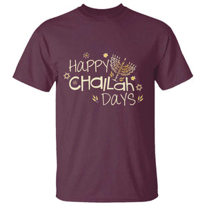 Funny Hanukkah Festival Of Lights T Shirt Happy Challah Days TS12 Maroon Print Your Wear