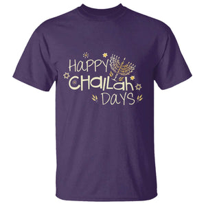 Funny Hanukkah Festival Of Lights T Shirt Happy Challah Days TS12 Purple Print Your Wear