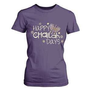 Funny Hanukkah Festival Of Lights T Shirt For Women Happy Challah Days TS12 Purple Print Your Wear
