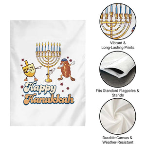 Funny Hanukkah Garden Flag Dab Dreidel Menorah Challah Gift TS12 Print Your Wear
