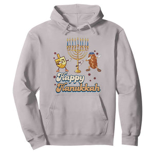 Funny Hanukkah Hoodie Dab Dreidel Menorah Challah Gift TS12 Ice Gray Print Your Wear