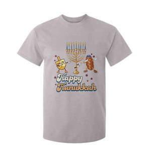 Funny Hanukkah T Shirt For Kid Dab Dreidel Menorah Challah Gift TS12 Ice Gray Print Your Wear