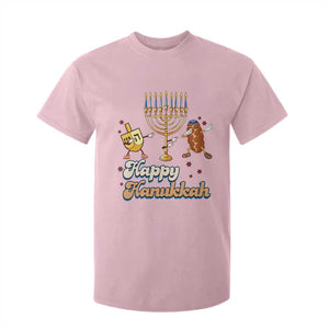Funny Hanukkah T Shirt For Kid Dab Dreidel Menorah Challah Gift TS12 Light Pink Print Your Wear